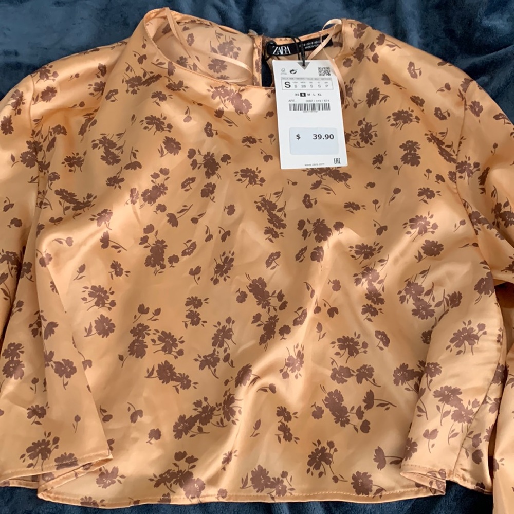 Brand new ZARA satin top